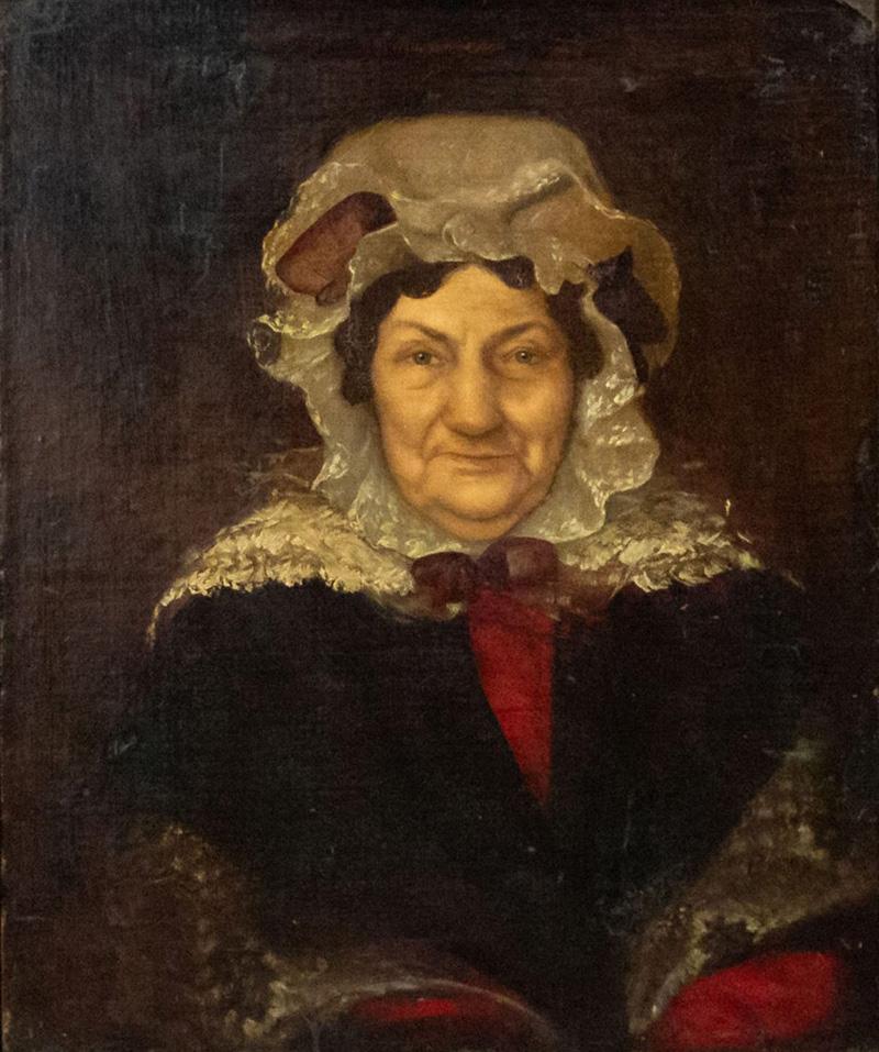 English Victorian Lady in Lace Portrait