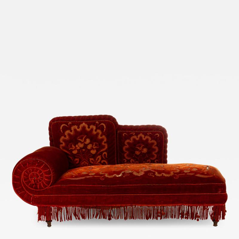 English Victorian Rust Velvet