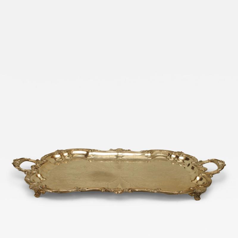 English Victorian Silver Plate Tray 8