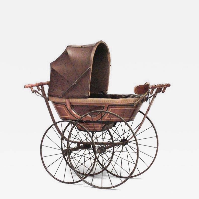 English Victorian Spring Baby Carriage