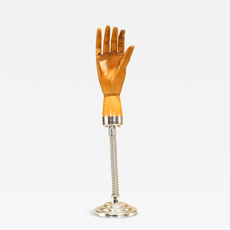 English Victorian Wooden Posable Glove Form