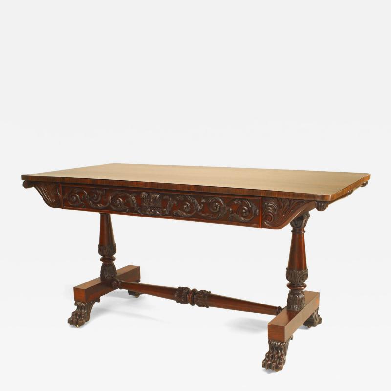 English William IV Rosewood Davenport Table