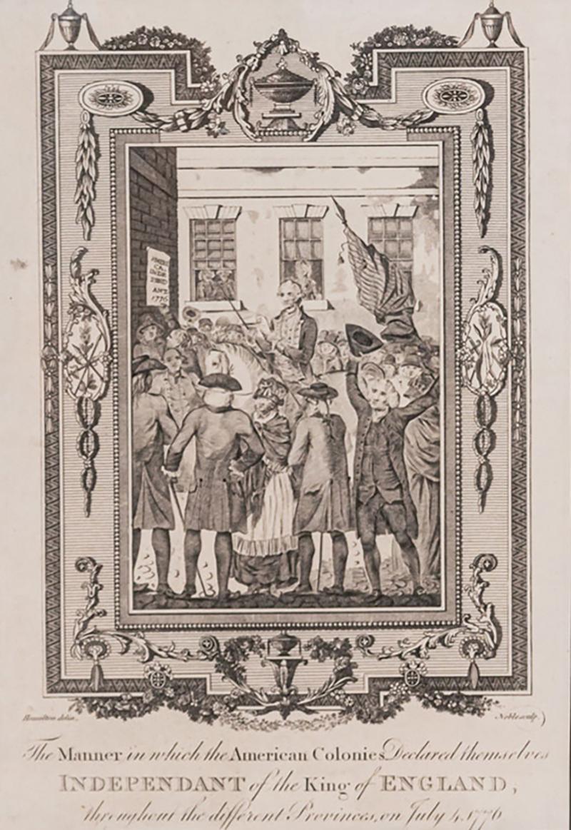 Engraving of the Declaration of Independence