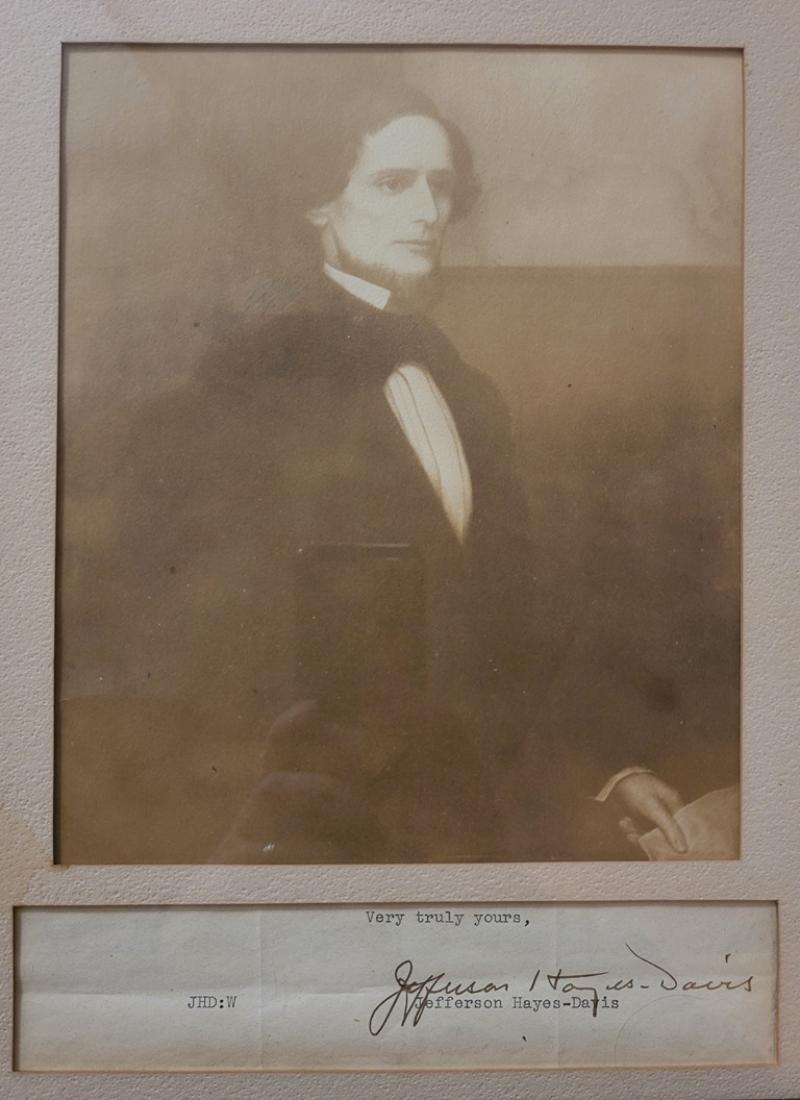 Enoch Wood Perry Jr Very Rare Jefferson Davis Portrait Engraving as a Young Man by EW Perry