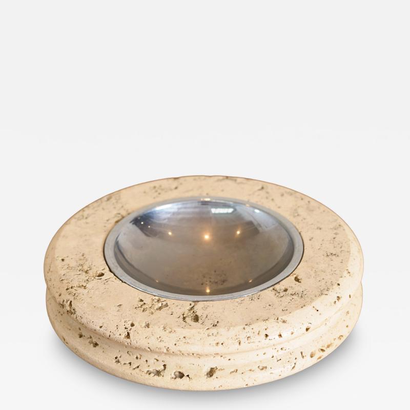 Enzo Mari Travertine Ashtray attrributed to Enzo Mari