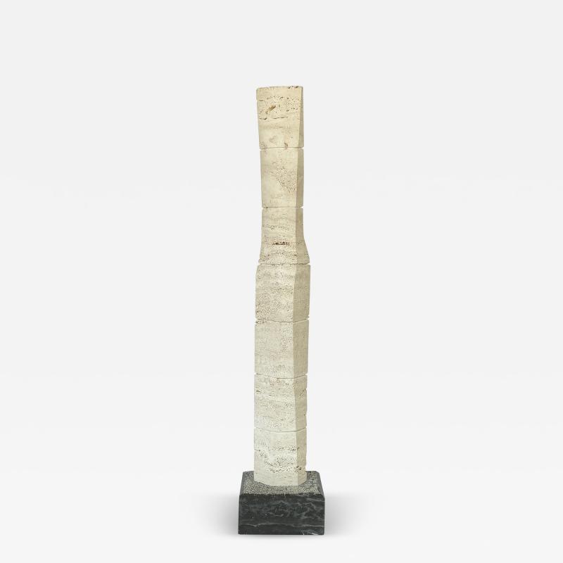 Enzo Torcoletti Enzo Torcoletti Abstract Travertine Sculpture