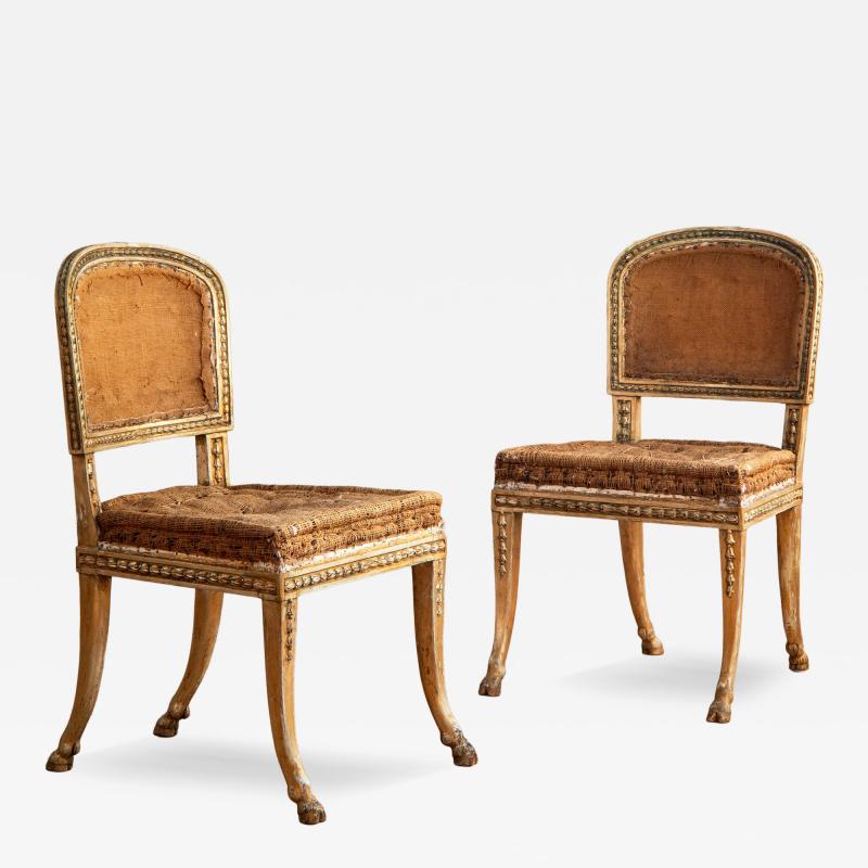 Ephraim Stahl 19th c Gustavian Chairs by Ephraim Stahl