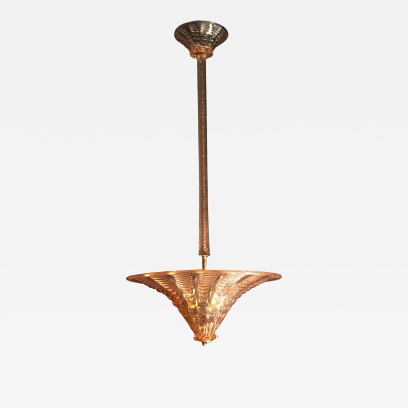 Ercole Barovier Charming Italian Midcentury Murano Fixture by Ercole Barovier