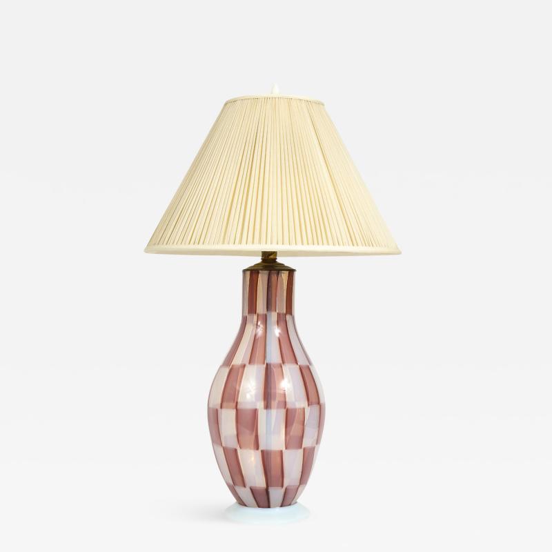 Ercole Barovier Ercole Barovier Rare Hand Blown Pezzato Table Lamp 1950s