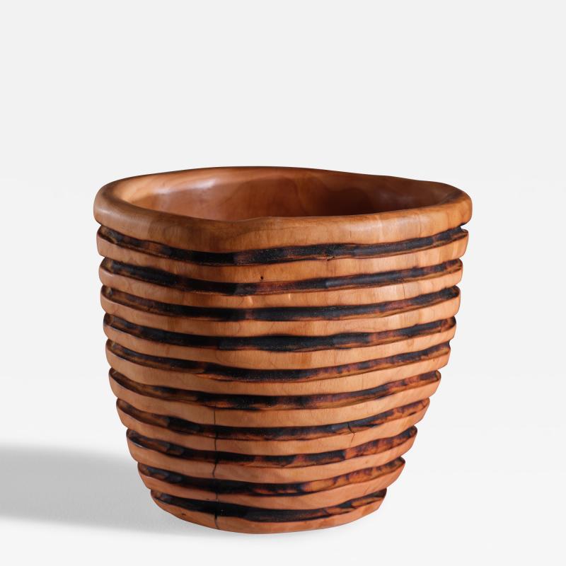 Eric Allen Striped Mulberry Vessel