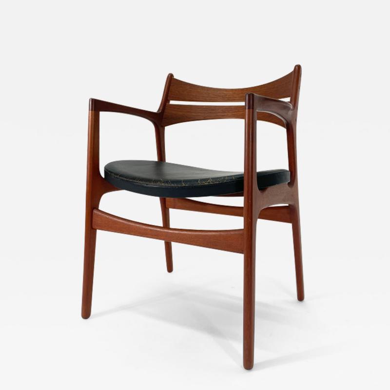 Erik Buch Erik Buch Teak Desk Chair with Arms for Christiansen M belfabrik