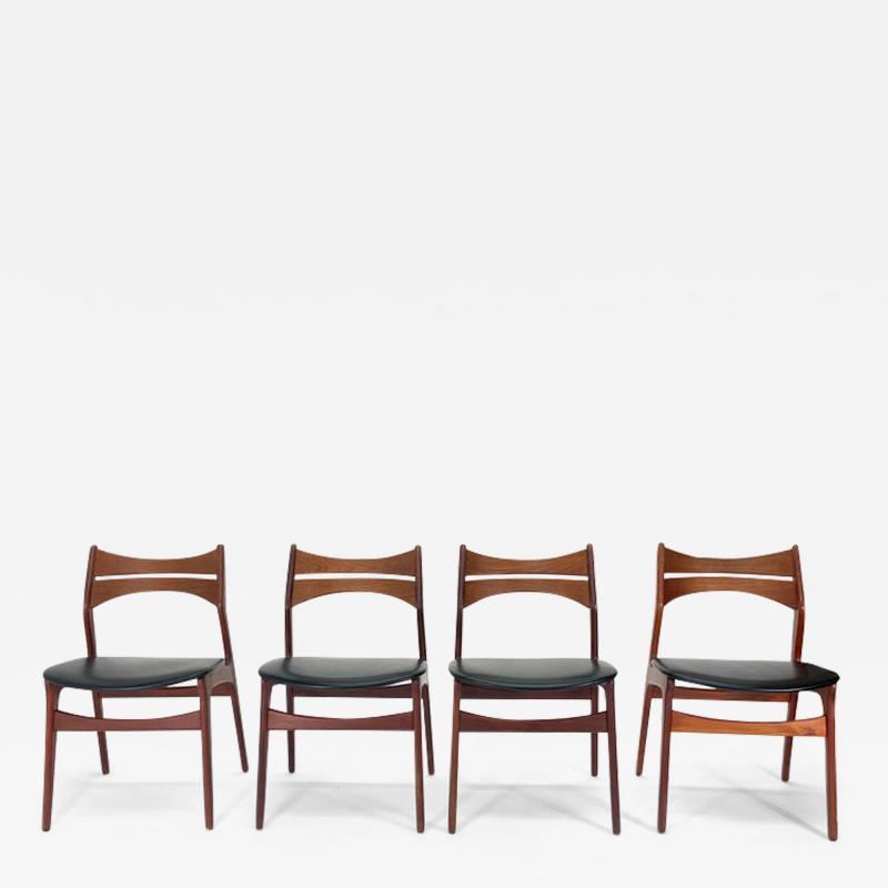 Erik Buch Set of 12 Erik Buch Teak Dining Chairs Model 310 for Christiansen M belfabrik