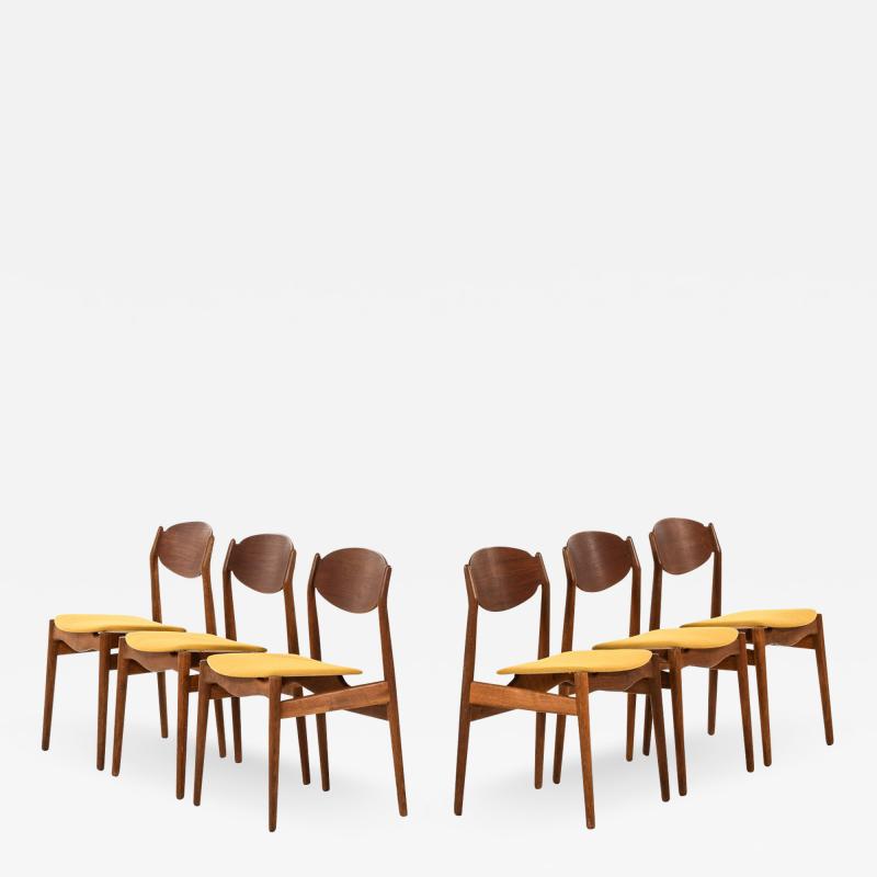 Erik Buck Dining Chairs Produced by Vamo M belfabrik