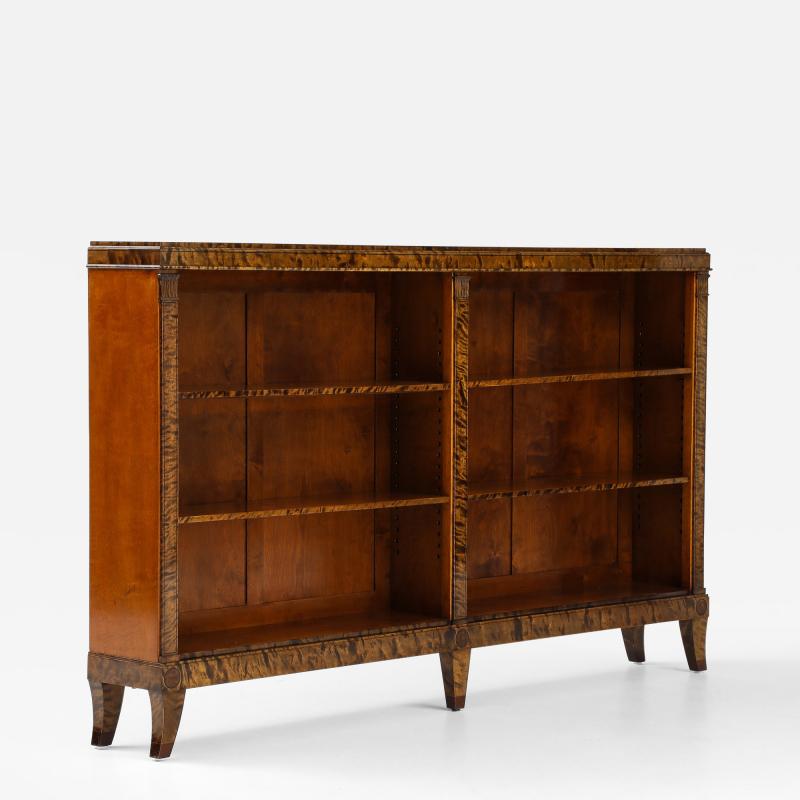 Erik Chambert A Swedish Grace Birchwood Open Bookcase Circa 1940s