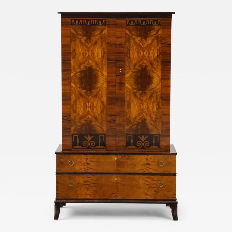 Erik Chambert Erik Chambert Birch and Walnut Cabinet Circa 1920s