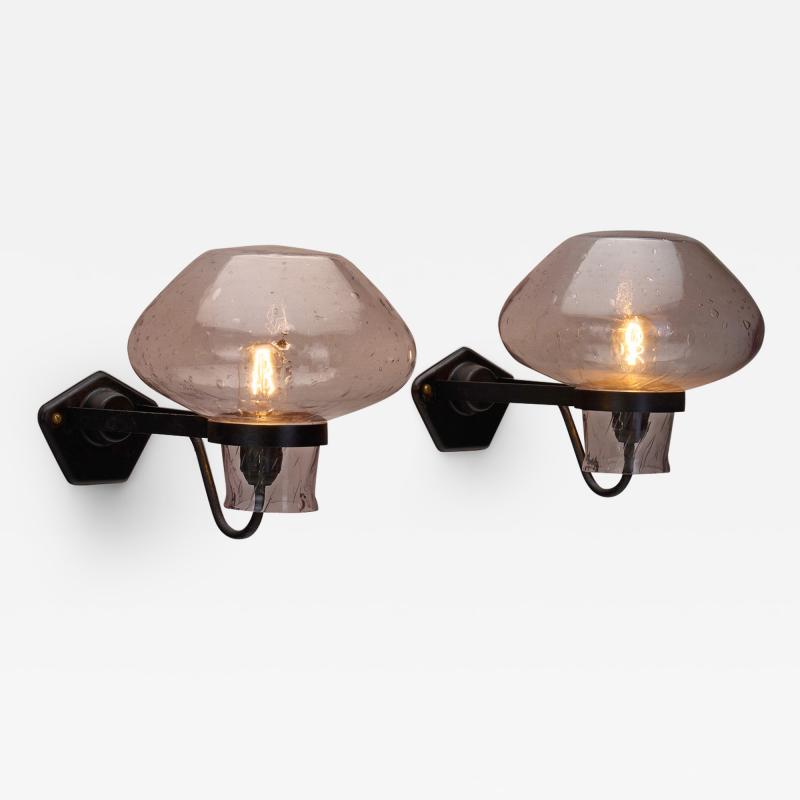 Erik Gunnar Asplund GA9 Wall Lights by Erik Gunnar Asplund for ASEA Sweden 1940s