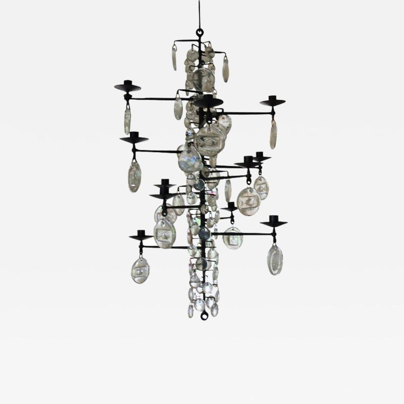 Erik H glund Mid Century Modern Twelve Arm Chandelier By Erik H glund