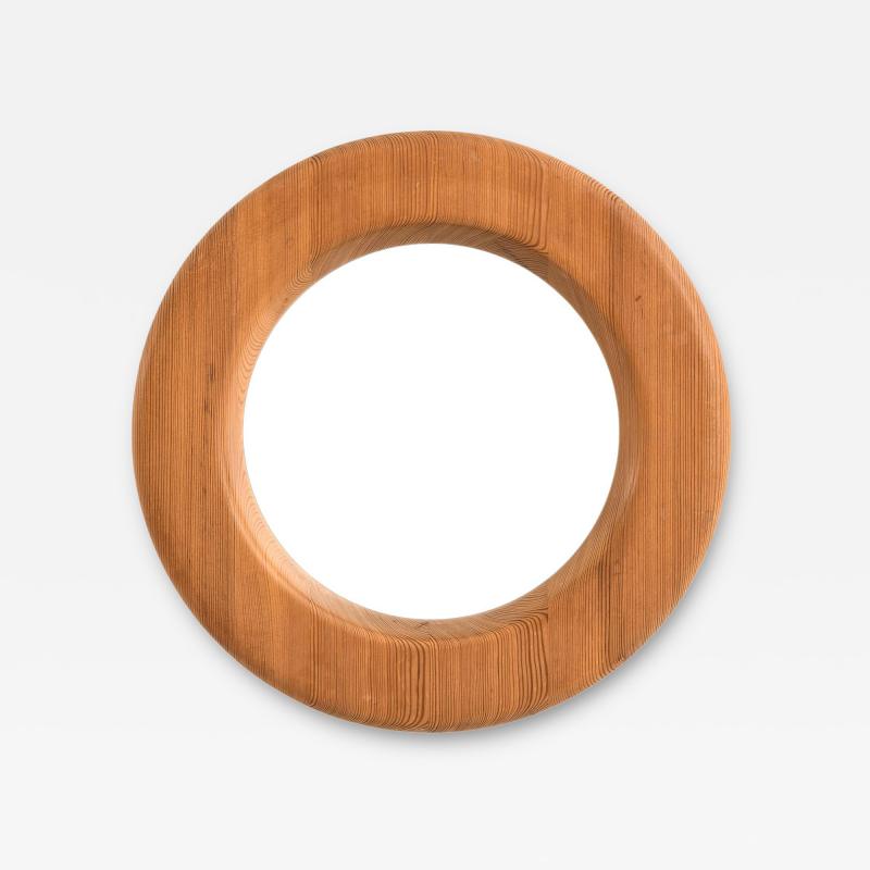 Erik H glund Mirror with Oregon Pine Frame by Erik H glund 1950s