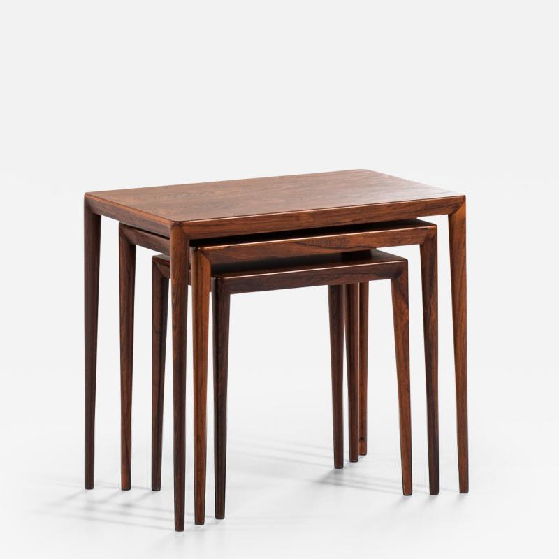 Erik Riisager Hansen Nesting Tables Produced by Haslev M belsnedkeri