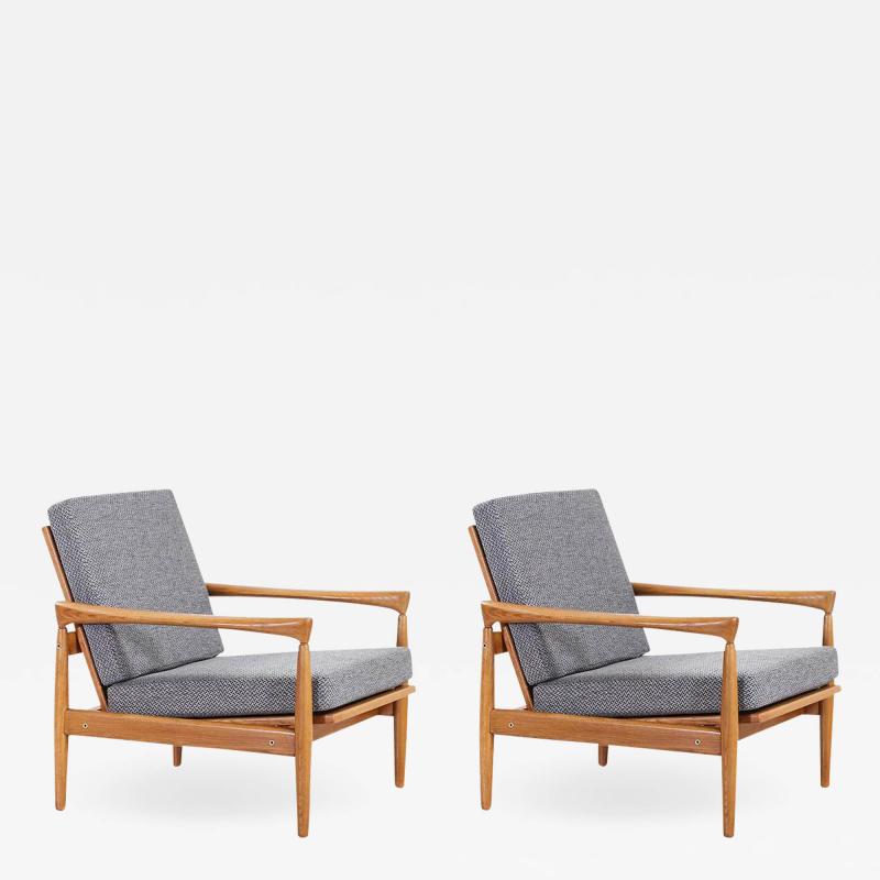 Erik W rts Erik Worts Erik Worts Kolding Oak Lounge Chairs for IKEA