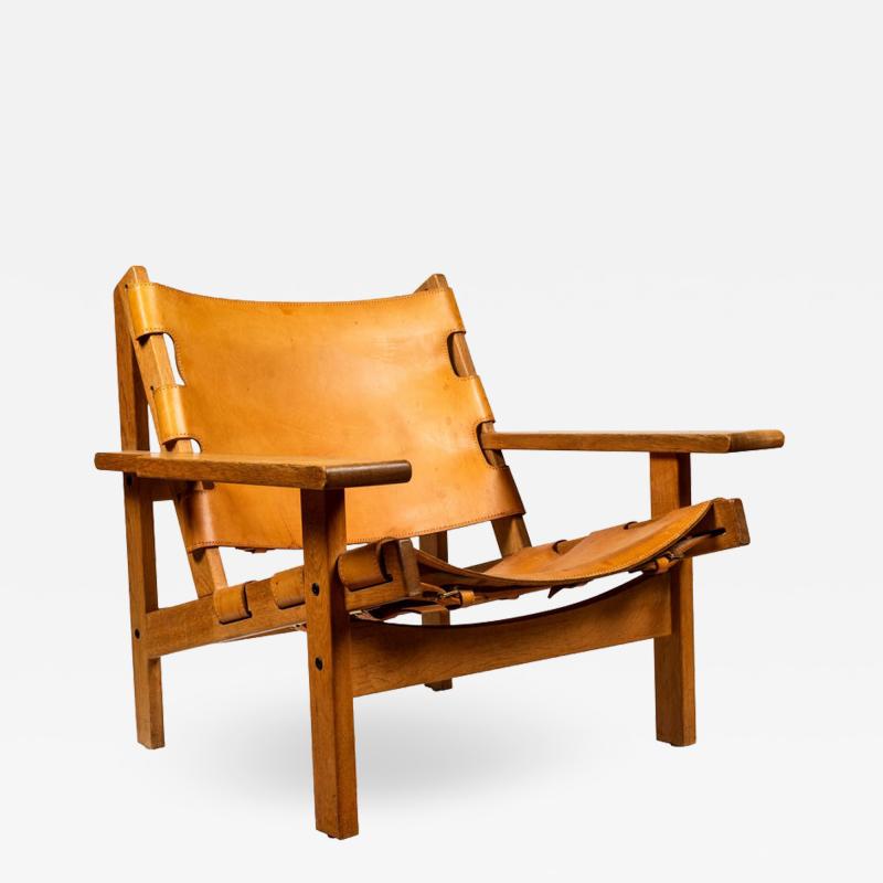 Erling Jessen 1960s Erling Jessen Oak and Leather Lounge Chair