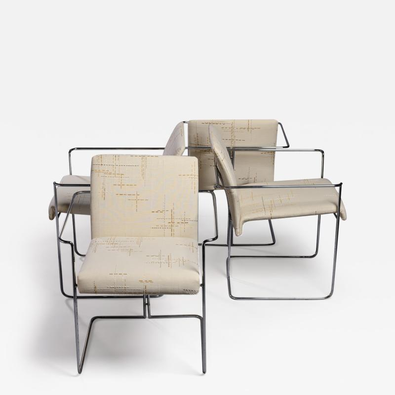 Ernesto Redaelli Ernesto Redaelli for Saporiti Set of four Chairs mod P15 Italy 1970