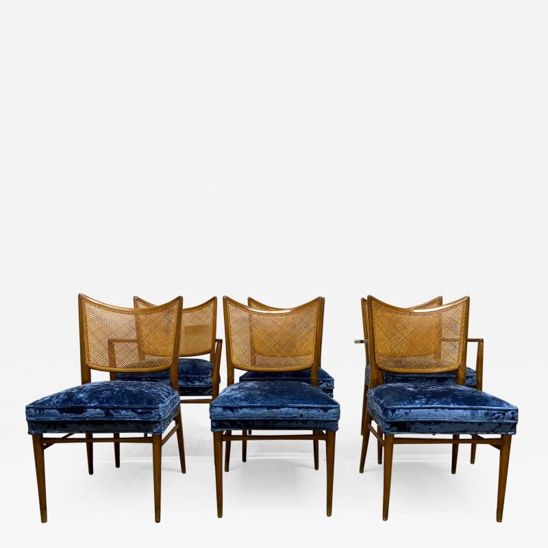Erno Fabry Set of 6 Erno Fabry Cane Back Dining Chairs