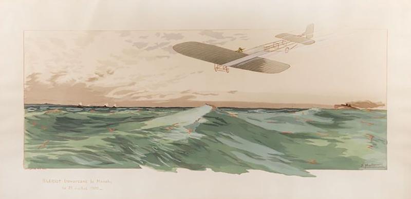 Ernst Montaut BLERIOT traversant la Manche le 25 Juillet 1909 by ERNEST GAMY MONTAUT