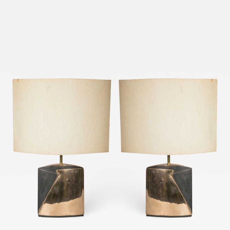 Esa Fedrijolli Pair bronze lamps