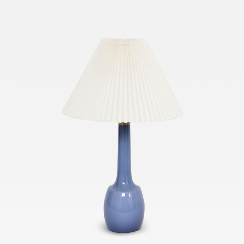 Esben Klint Rare blue Danish Mid Century table lamp by Esben Klint for Holmegaard