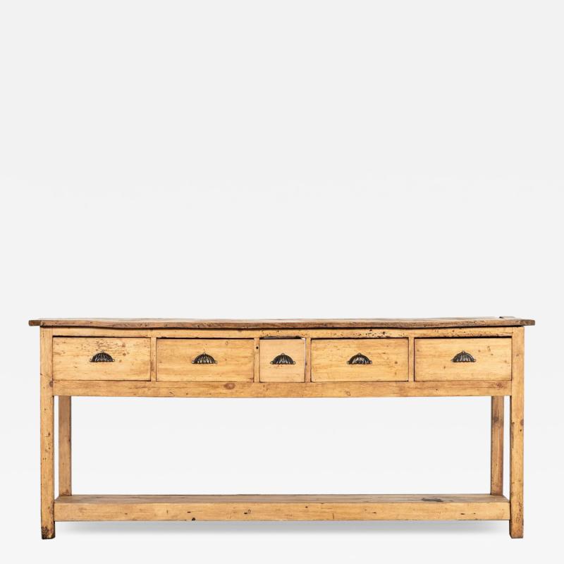 Estate Made Georgian Bleached Country Elm Pine Dresser Base