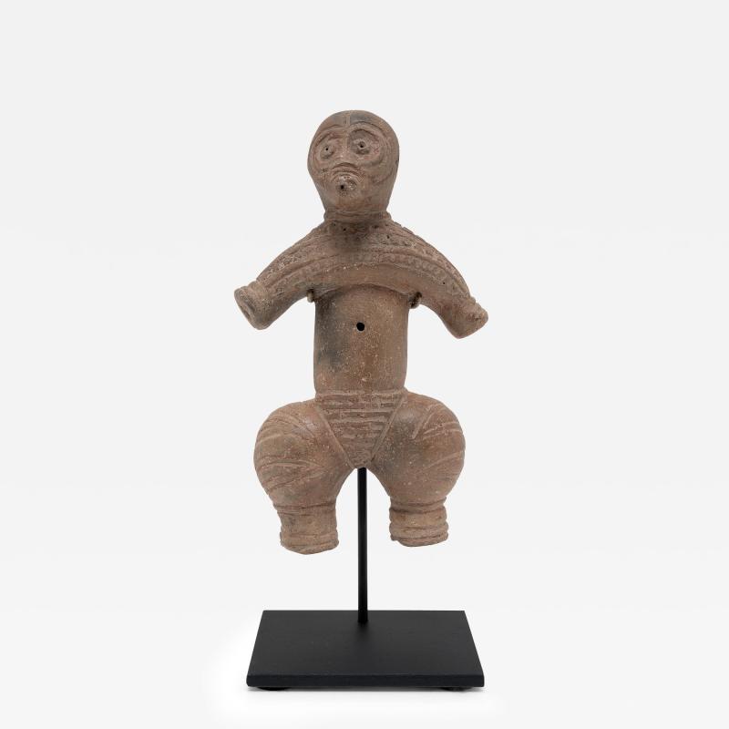 Etched Dogu Style Terracotta Figure