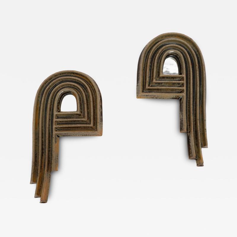Etienne Dubernet ARKA Pair of ceramic mirrors