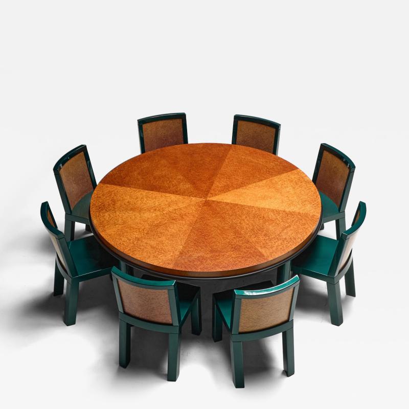 Ettore Sottsass Donau Dining Set by Ettore Sottsass and Marco Zanini for Leitner Italy 1980s