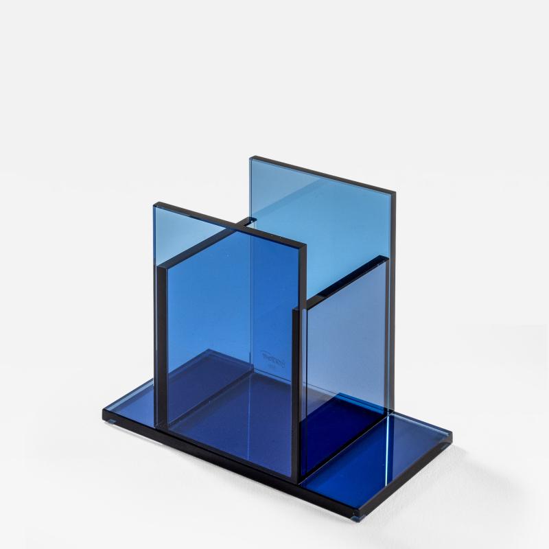 Ettore Sottsass Ettore Sottsass RSVP Centerpiece Mod Indigo in Colored Glass