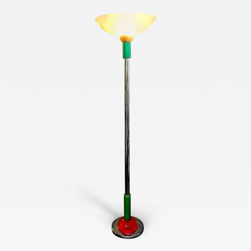 Ettore Sottsass Italian Postmodern Ettore Sottsass Memphis Group Attributed Torchere Floor Lamp