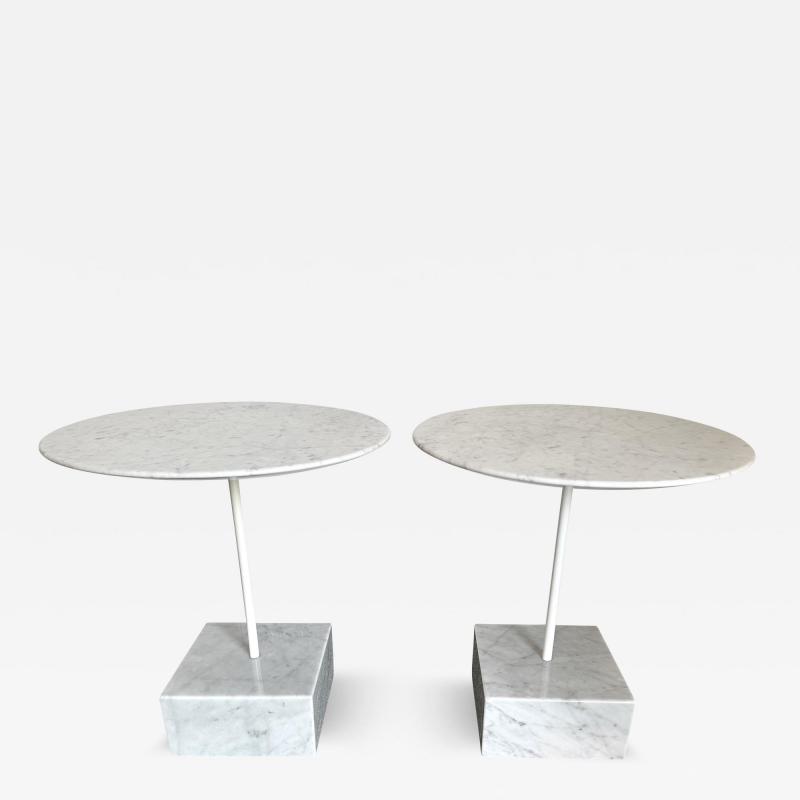 Ettore Sottsass Pair of Side Tables Primavera by Ettore Sottsass Italy 1980s