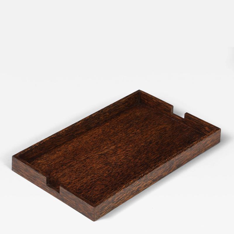 Eug ne Printz Eugene Printz Palm Wood Tray France 1930s
