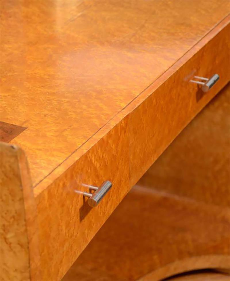 Eugene Schoen Art Deco Vanity Table with Mirror by Eugene Schoen