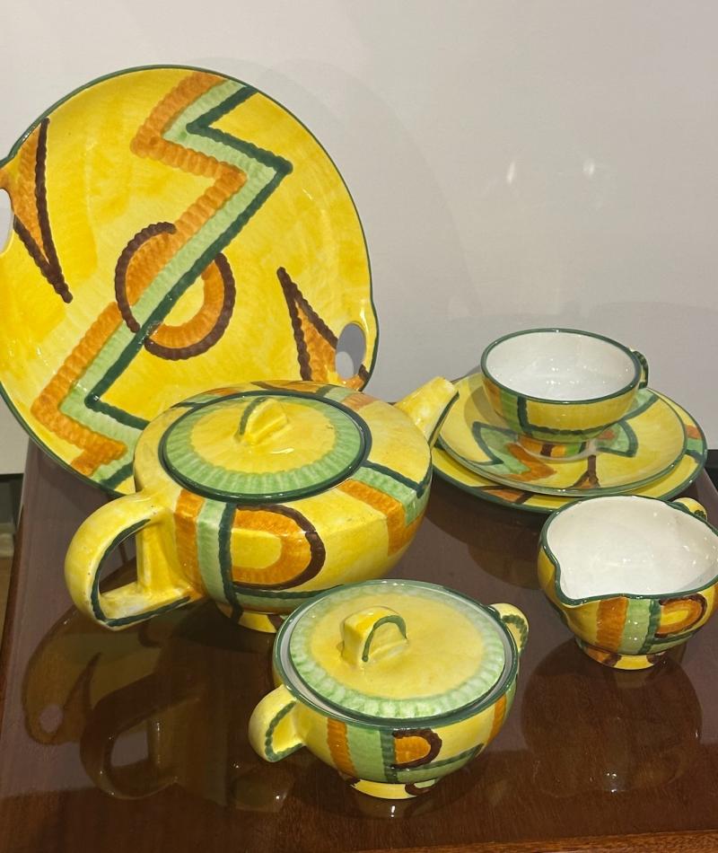 Eva Zeisel - Art Deco Tea Set Dynamic Design by Eva Zeisel