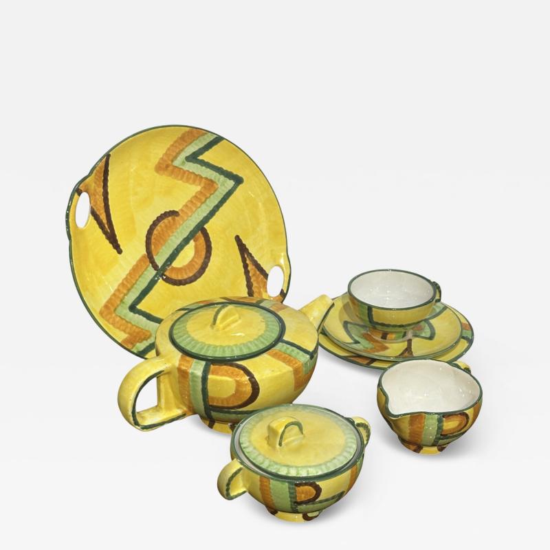 Eva Zeisel Art Deco Tea Set Dynamic Design by Eva Zeisel