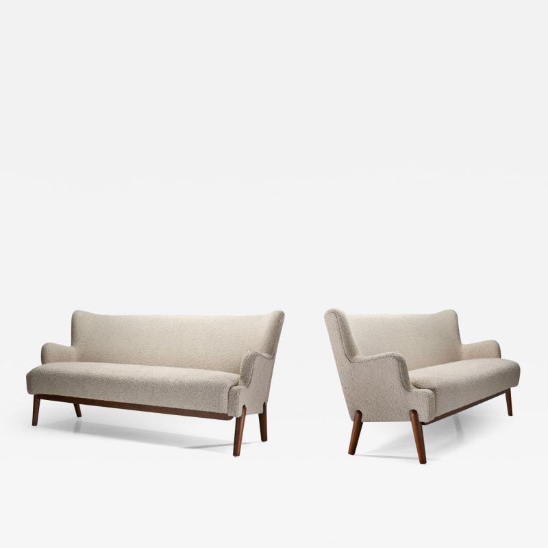 Eva and Nils Koppel A Pair of Eva and Nils Koppel Three Seater Koppel Sofas Denmark 1950s