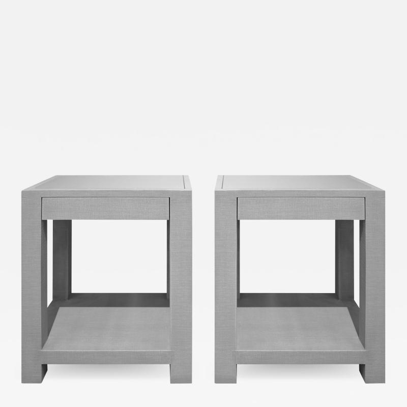 Evan Lobel Lobel Originals Pair of Bedside Tables Model 1020 Made to Order