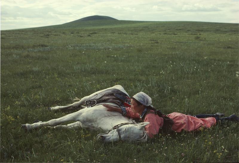 Eve Arnold A Woman Trains a Horse