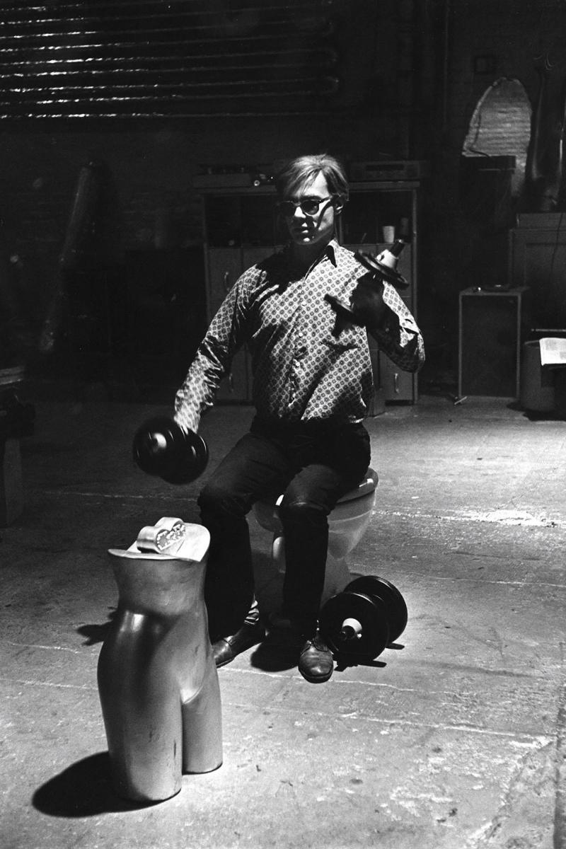 Eve Arnold Andy Warhol Exercising