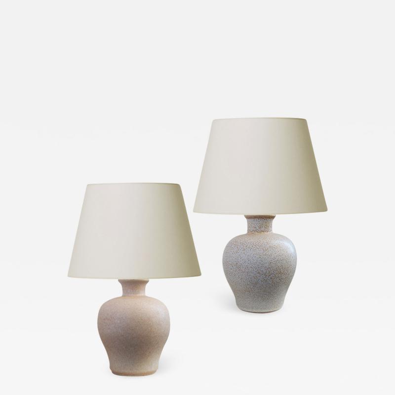 Ewald Dahlskog Duo of Swedish Modern Table Lamps by Ewald Dahlskog for Bo Fajans