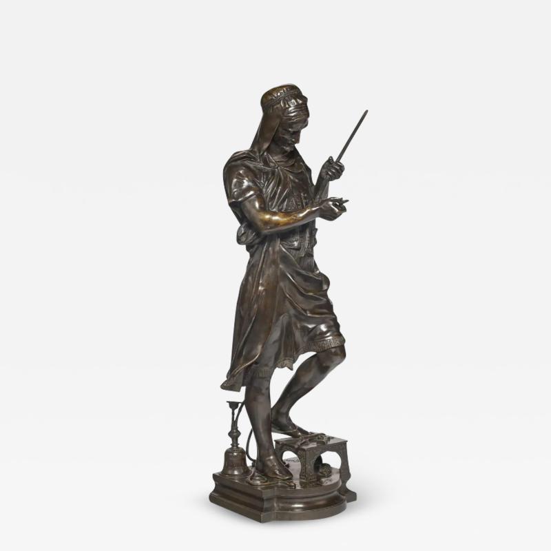 Exceptional French Orientalist Bronze Sculpture Le Marchand d Armes Turc 