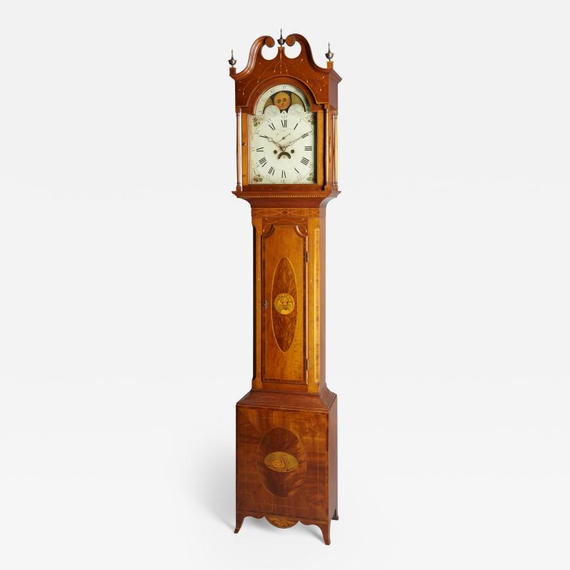 Exceptional Inlaid Clock from New Jersey