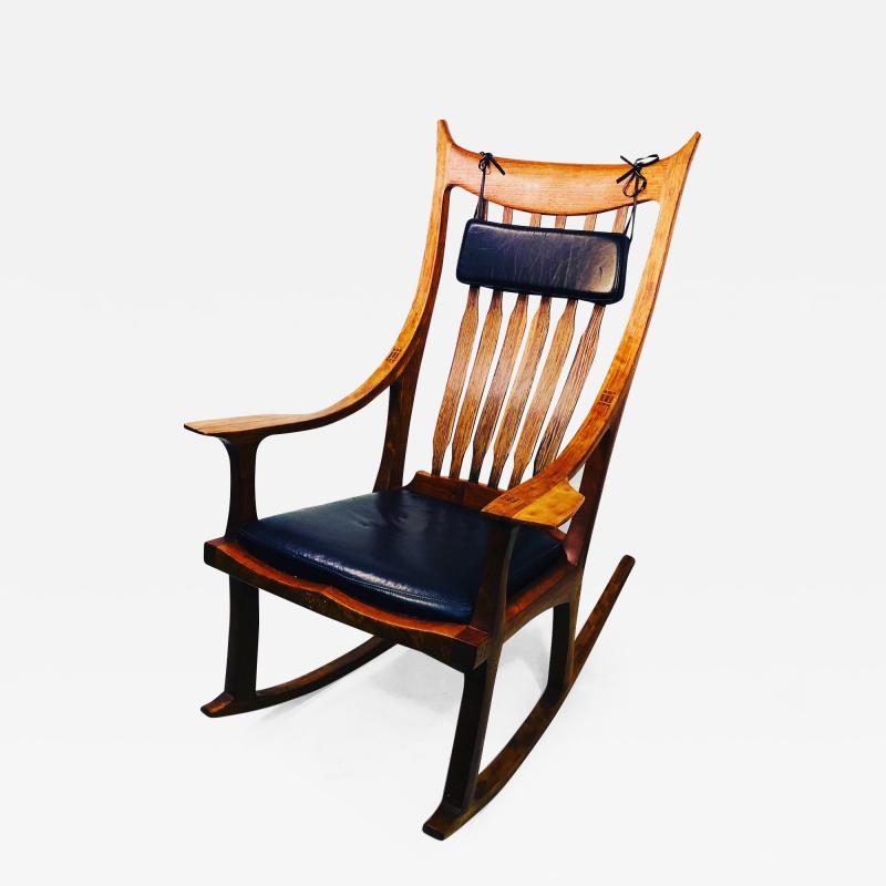 Exceptional and Monumental Rosewood Rocking Chair by Stephen ODonnell