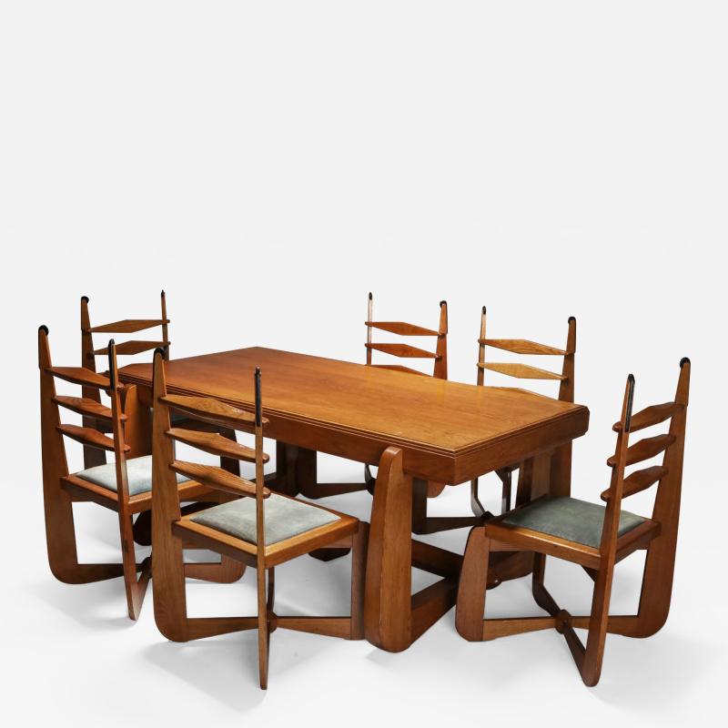 Expressionist Modern Oak Dining Room Set 1930s